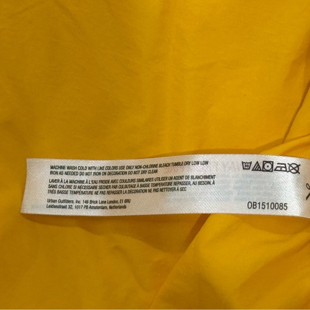 Free People Movement Pippa Packable Puffer Jacket XL Yellow Crop Hiking Sporty - Picture 12 of 15